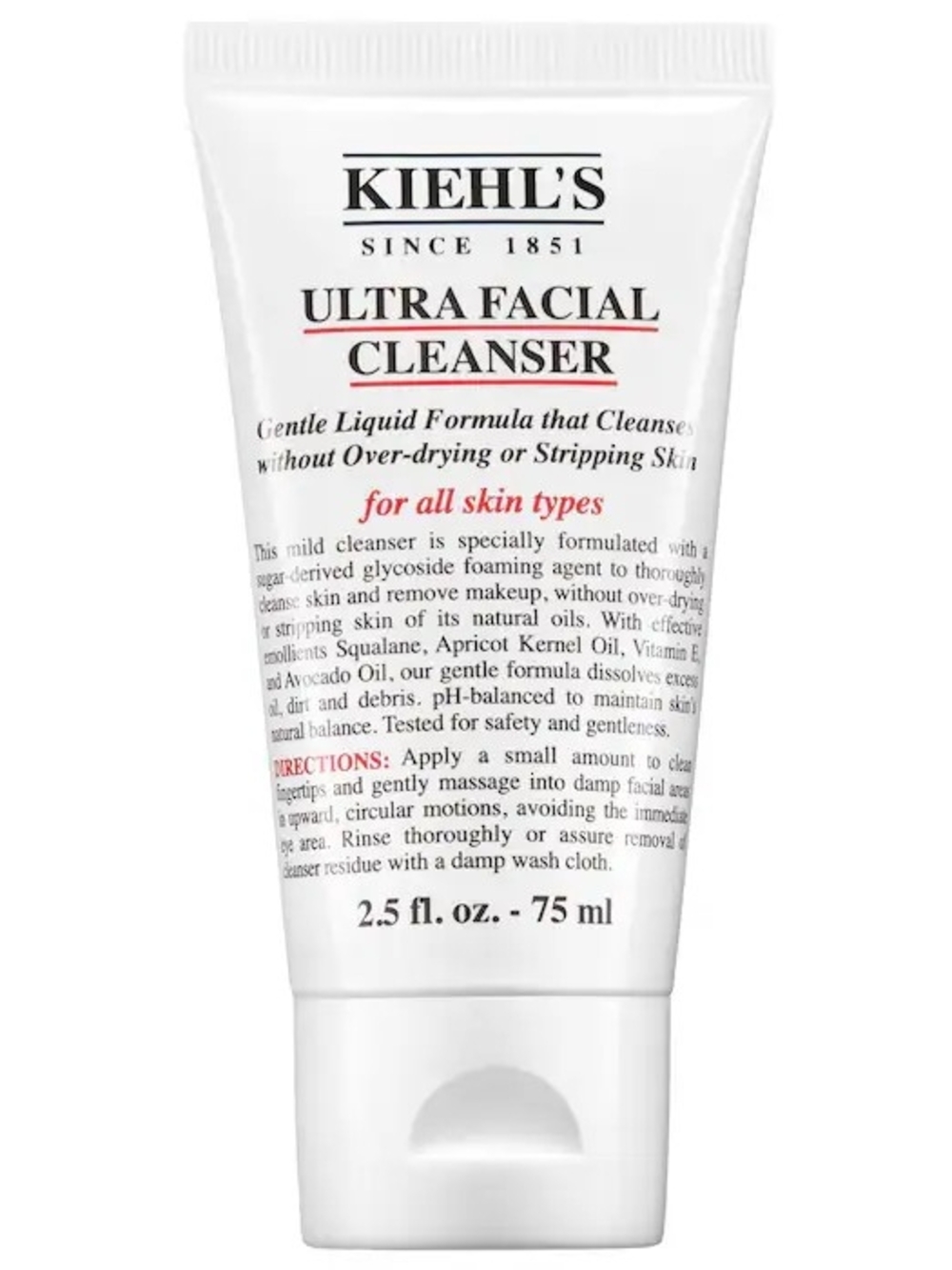 Kiehl's Ultra Facial Cleanser — White with Black Text